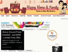 Tablet Screenshot of happyhomeandfamily.com